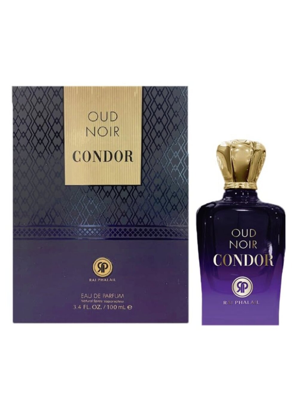Rai Phai Ail Oud Noir Condor EDP Spray for Women 3.4oz New Sealed Box $190